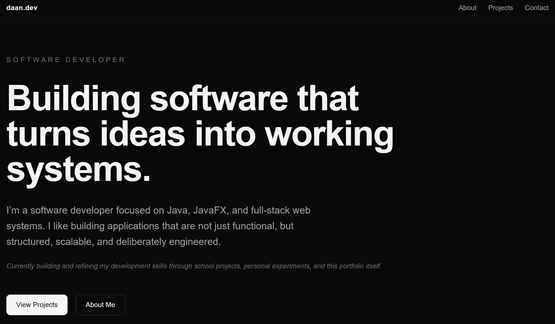 Personal Portfolio Website