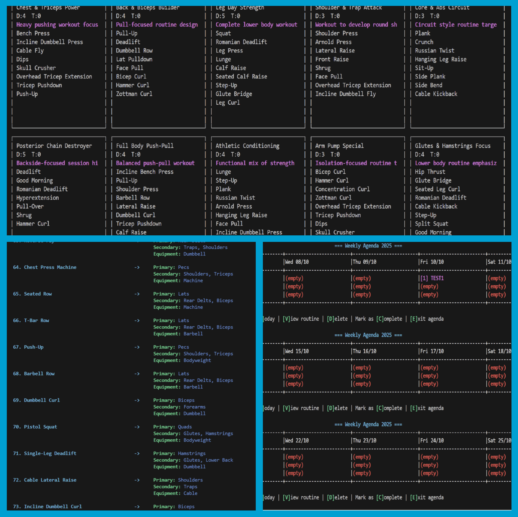 Fitness Scheduling System